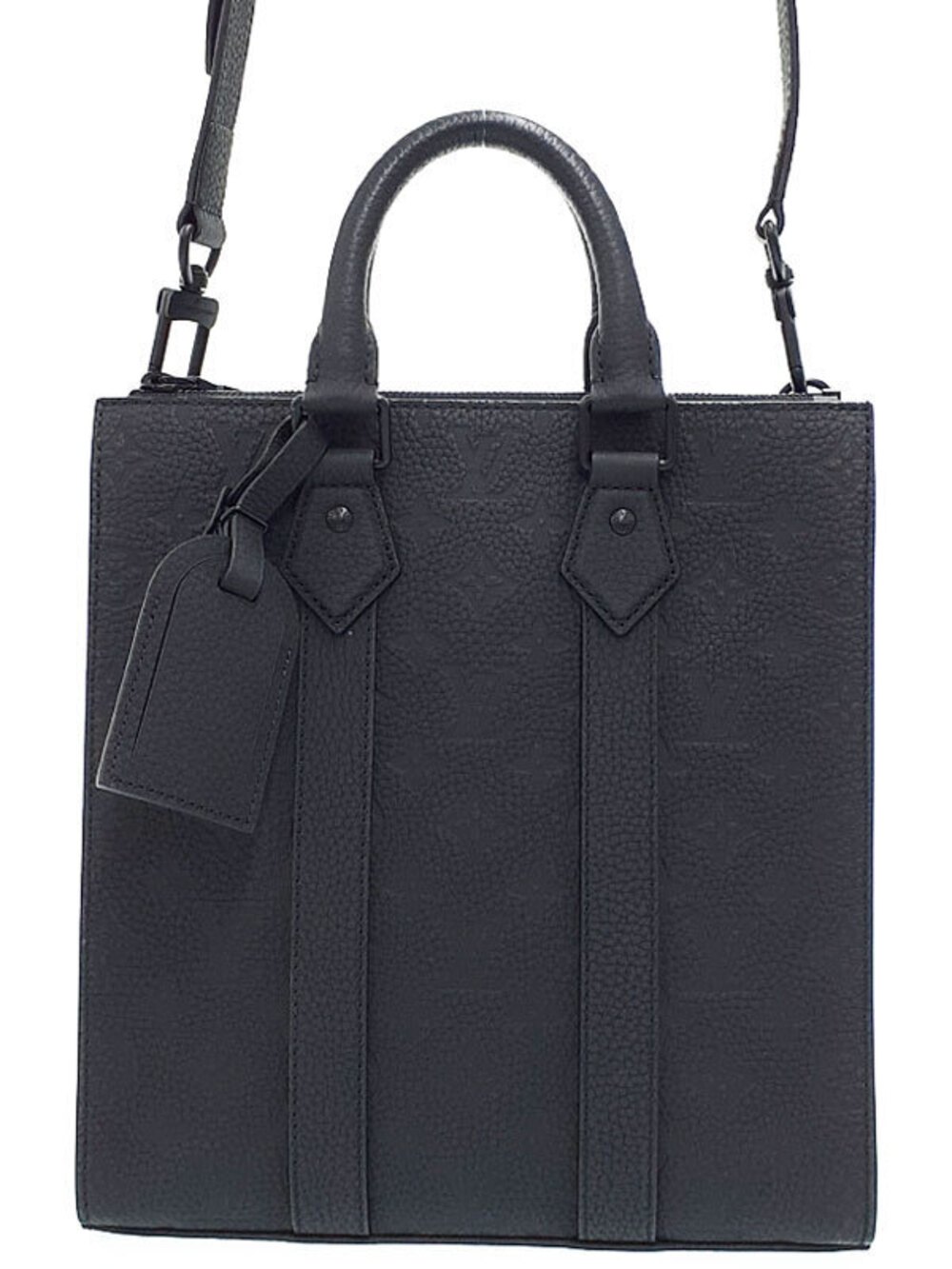 Louis Vuitton Taurillon Monogram Sac Plat Cross Bag